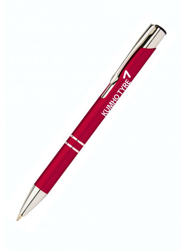 JP014 Metal Pen Red - Laser etched logo (min order 50 units)